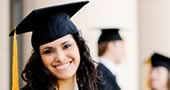 student with mortar board